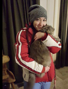 Safia, lost cat recovered and Mom 